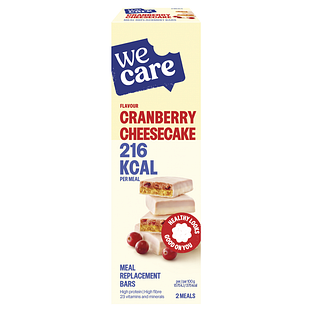 WeCare Cranberry Cheesecake Meal Replacement Bars 116GR