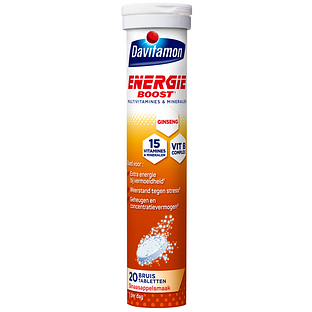 Davitamon Energie Boost Ginseng Bruistabletten 20TB