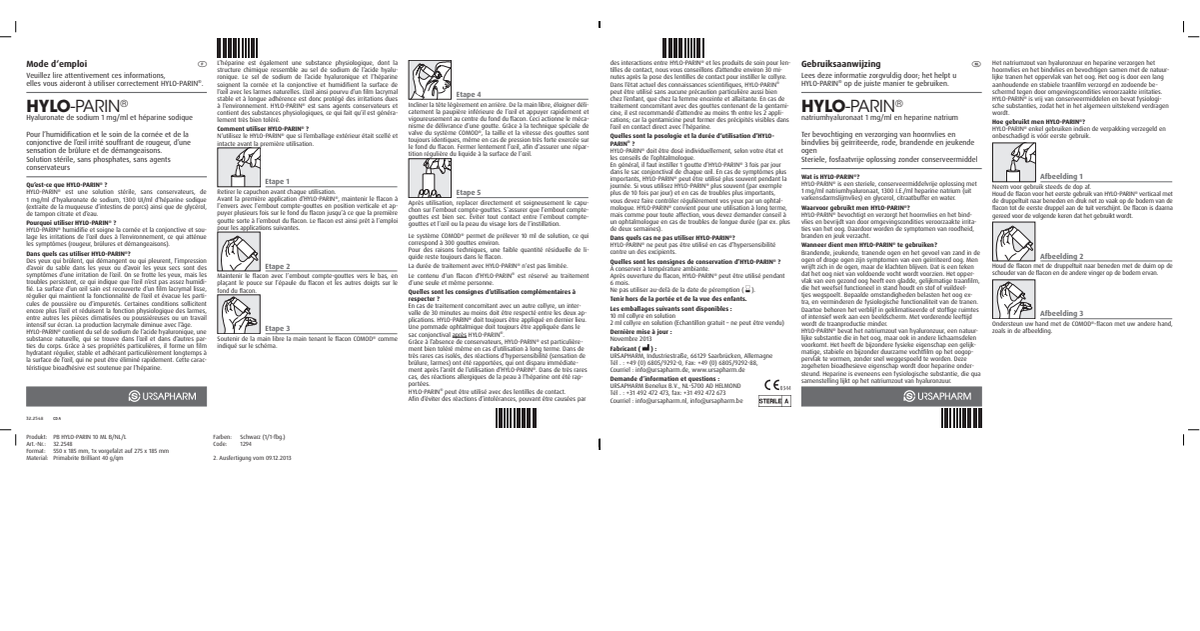 Hylo Parin Oogdruppels afbeelding van document #1, instructions