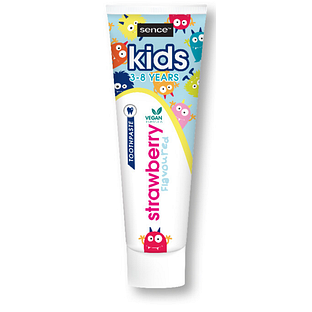 Sence Beauty Vegan Toothpaste Kids Strawberry Flavoured 3-8 Years 75ML