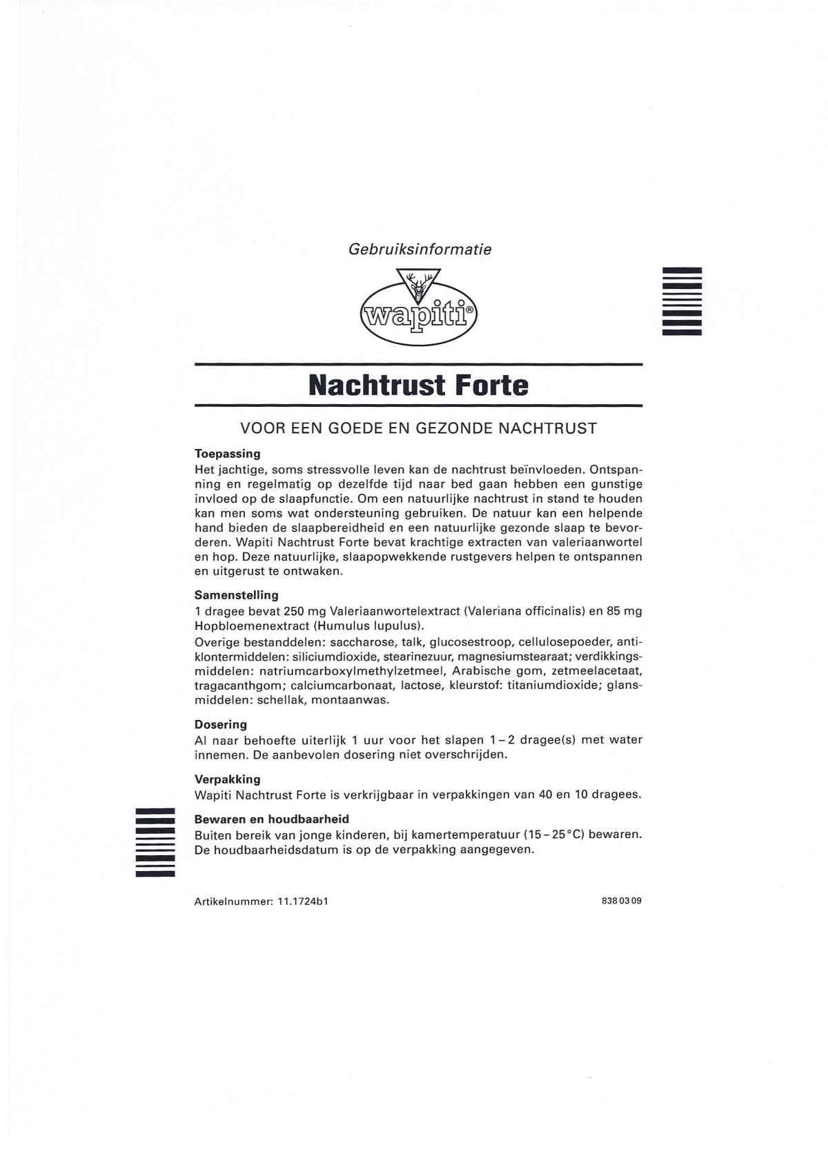 Nachtrust Dragees afbeelding van document #1, instructions