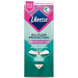 Libresse All Fluid Protection Extra Long Inlegkruisjes 20ST