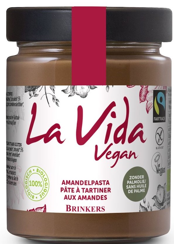 La Vida Vegan Amandelchocoladepasta afbeelding