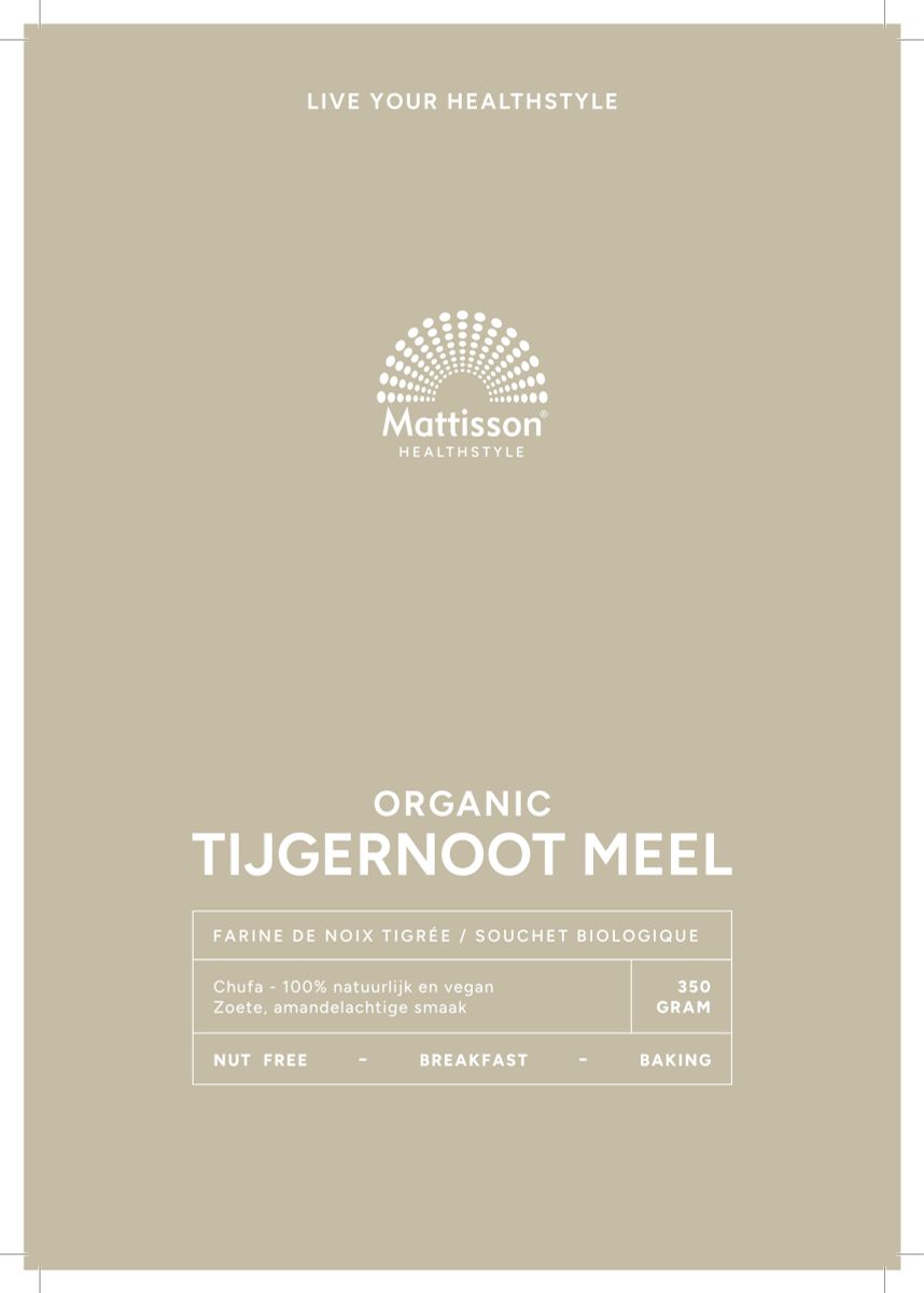 Biologische Chufa Tijgernoot Meel afbeelding van document #1, label