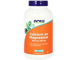 NOW Calcium en Magnesium Tabletten 250TB