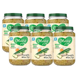 Olvarit 8m+ Courgette Witvis Rijst 200GR