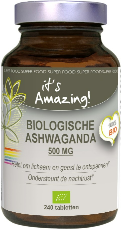 It's Amazing Biologische Ashwaganda 500mg Tabletten