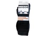 Naproz Bamboo Sportsokken Zwart Maat 35-38 2PR