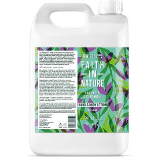 Faith in Nature Hand & Body Lotion Lavendel & Geranium Navulverpakking 5LT