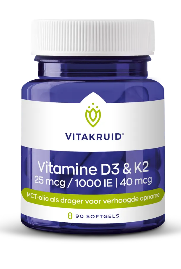 Vitakruid Vitamine D3 & k2 Softgels 90SG