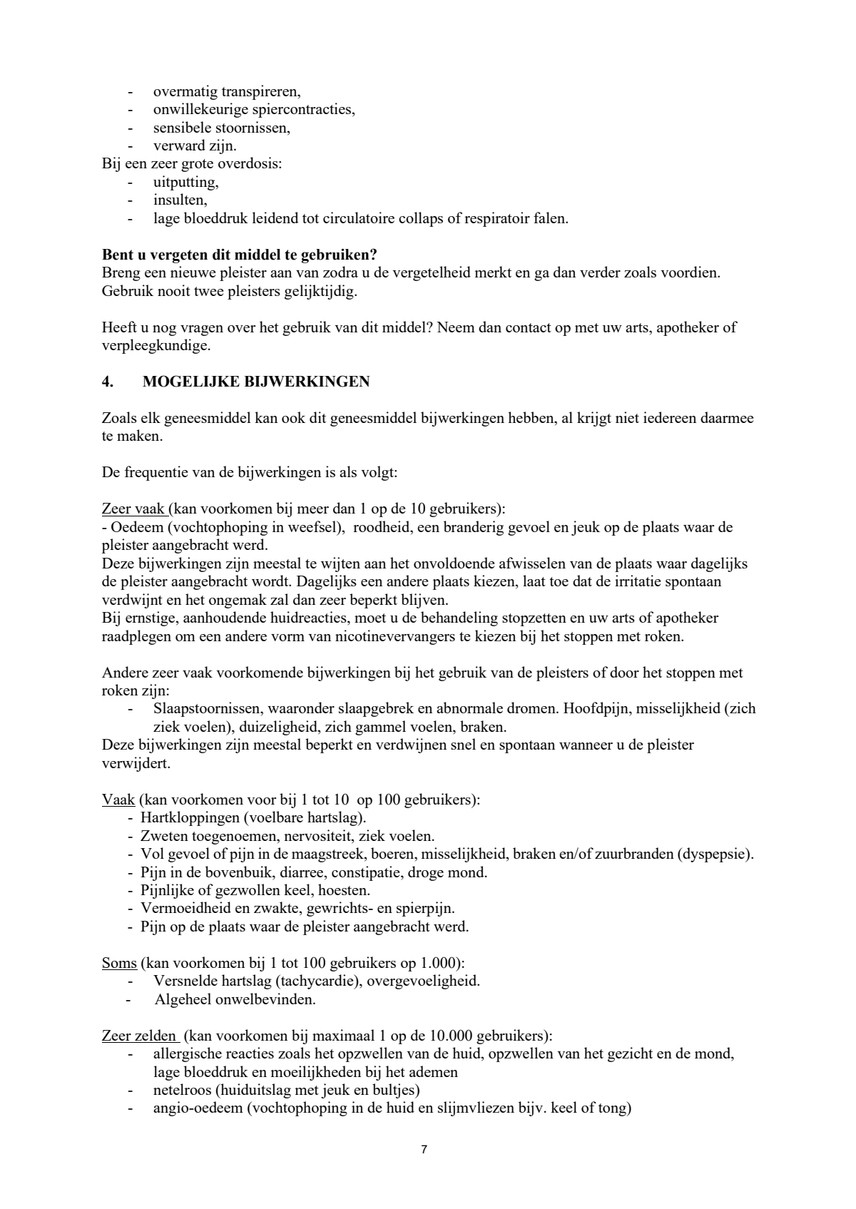 Pleisters Combi voor matige/ lichte roker - 14 mg + 7 mg - afbeelding van document #7, leaflet