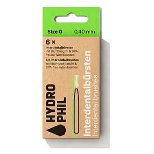Hydrophil Interdental Brushes 0,40 mm Bamboe 6ST