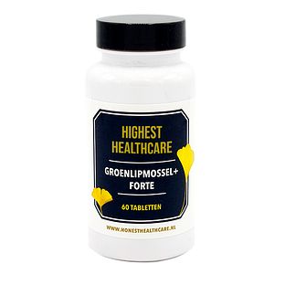 Highest Healthcare Groenlipmossel + Forte Tabletten 60TB