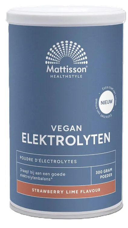 Mattisson HealthStyle Elektrolyten Poeder Strawberry-Lime 300GR