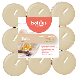 Bolsius True Scents Vanilla Geurtheelichten 18ST
