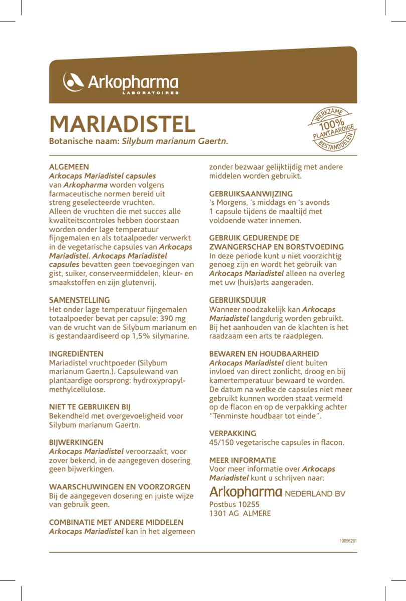 Mariadistel Capsules afbeelding van document #1, instructions