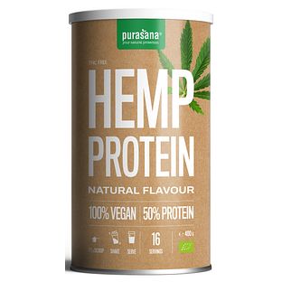 Purasana Vegan Protein Poeder Hennep Naturel 400GR