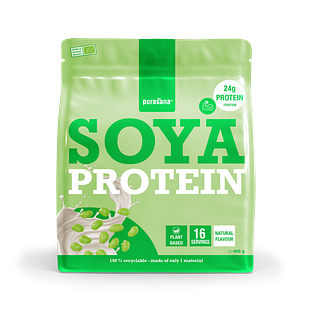 Purasana Soya Protein Powder Natural 400GR Purasana Soya Protein Powder Natural 400GR