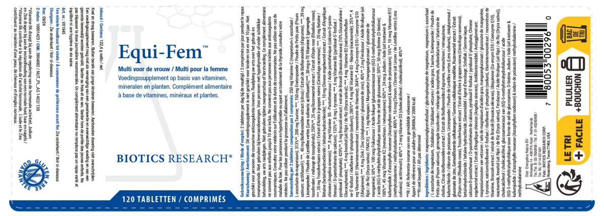 Equi Fem Tabletten afbeelding van document #1, label