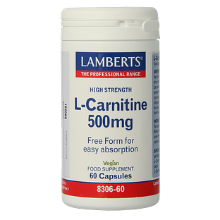 Lamberts L-Carnitine 500mg Vegacapsules 60VCP