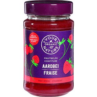 Your Organic Nature Fruitbeleg Aardbei 250GR