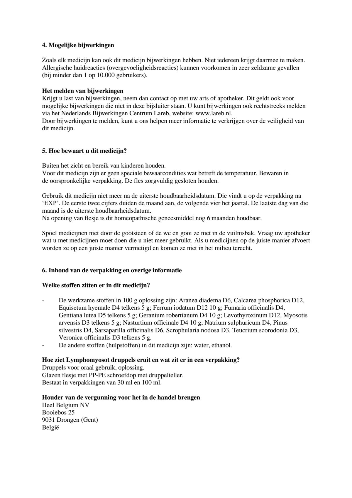 Lymphomyosot Druppels afbeelding van document #4, leaflet