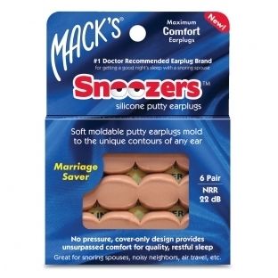 Macks Snoozers Silicone Putty Earplugs 6PR