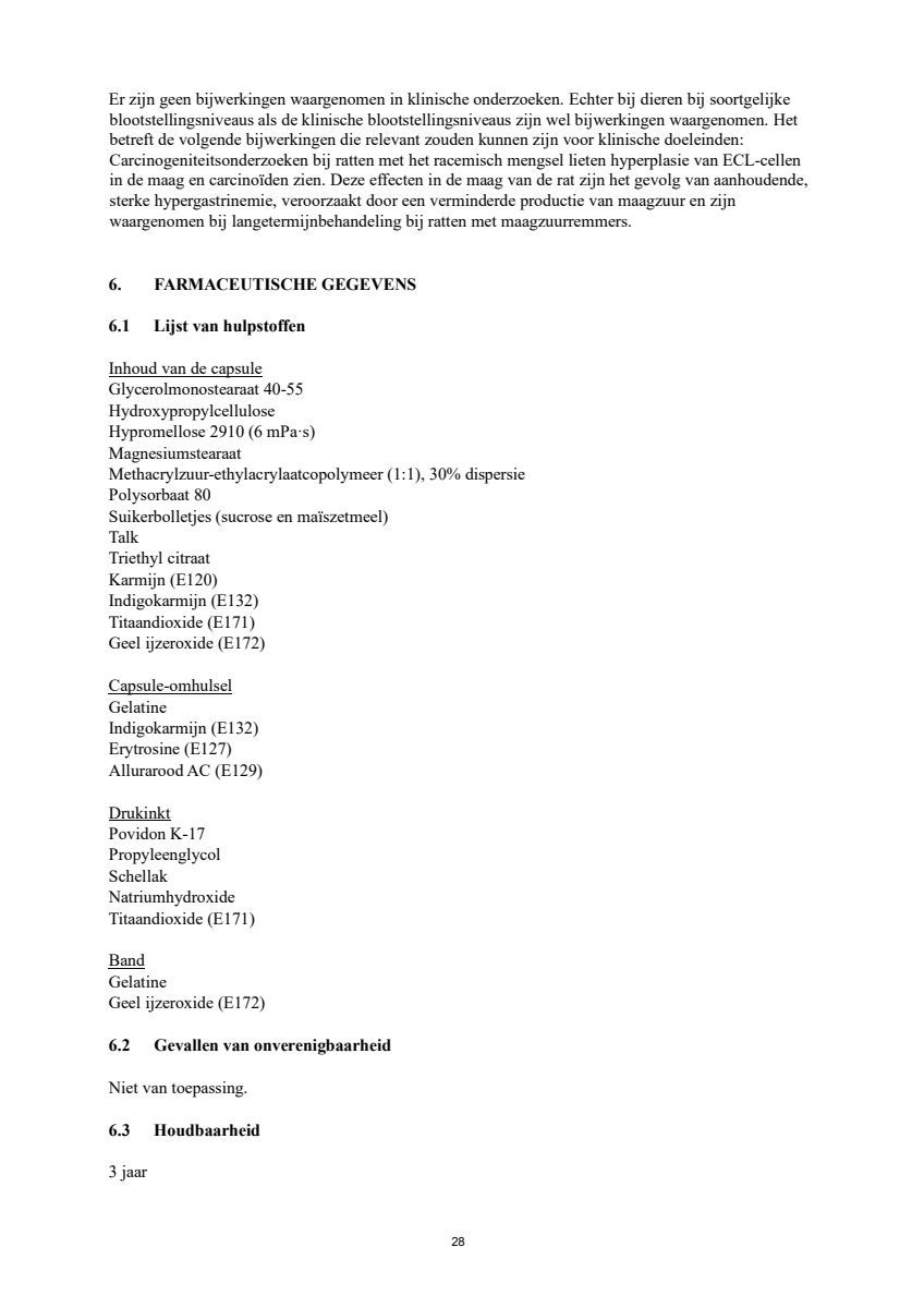 Control Tabletten 20mg Esomeprazo afbeelding van document #28, leaflet