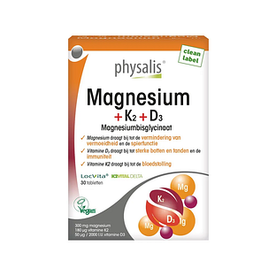 Physalis Magnesium + K2 + D3 Tabletten 30TB
