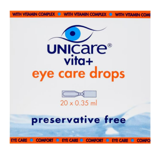 Unicare Vita Eye Care Drops Ampullen 20 x 0.35ml afbeelding