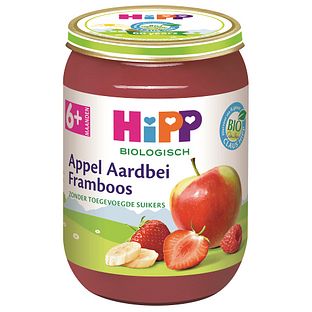 HiPP 6M+ Appel Aardbei Framboos 190GR