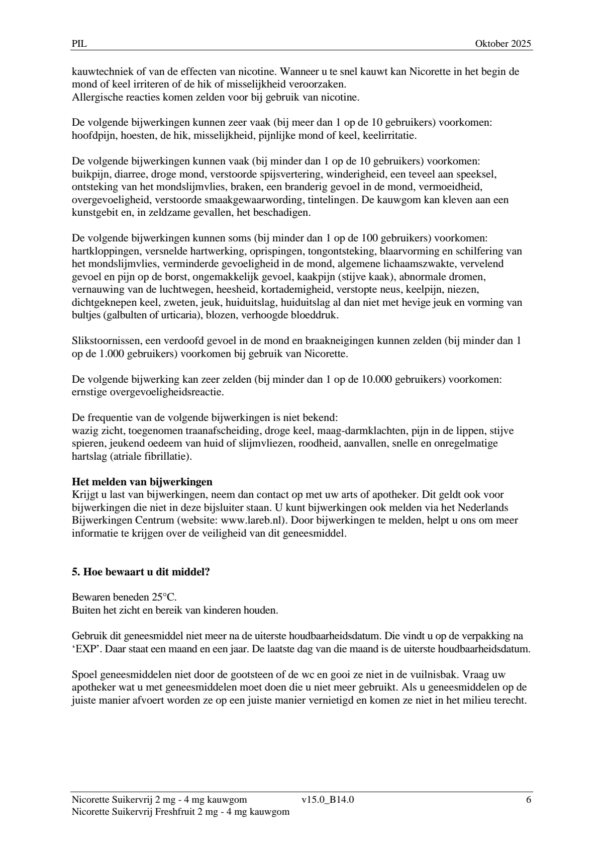 Suikervrij 2mg Kauwgom afbeelding van document #6, leaflet