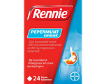 Rennie Pepermunt kauwtabletten bij brandend maagzuur 24TB