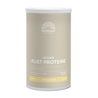 Mattisson HealthStyle Rijst Proteïne Vanille 500GR Mattisson HealthStyle Rijst Proteïne Vanille 500GR