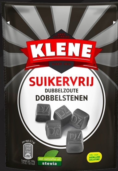 Klene Dubbelzoute Dobbelstenen Suikervrij afbeelding