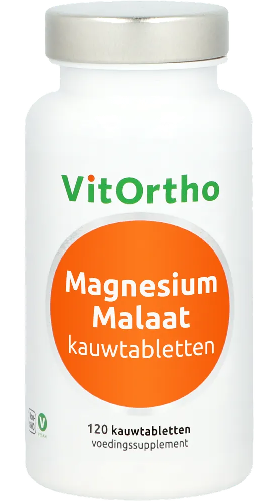 VitOrtho Magnesium Malaat Kauwtabletten 120KTB