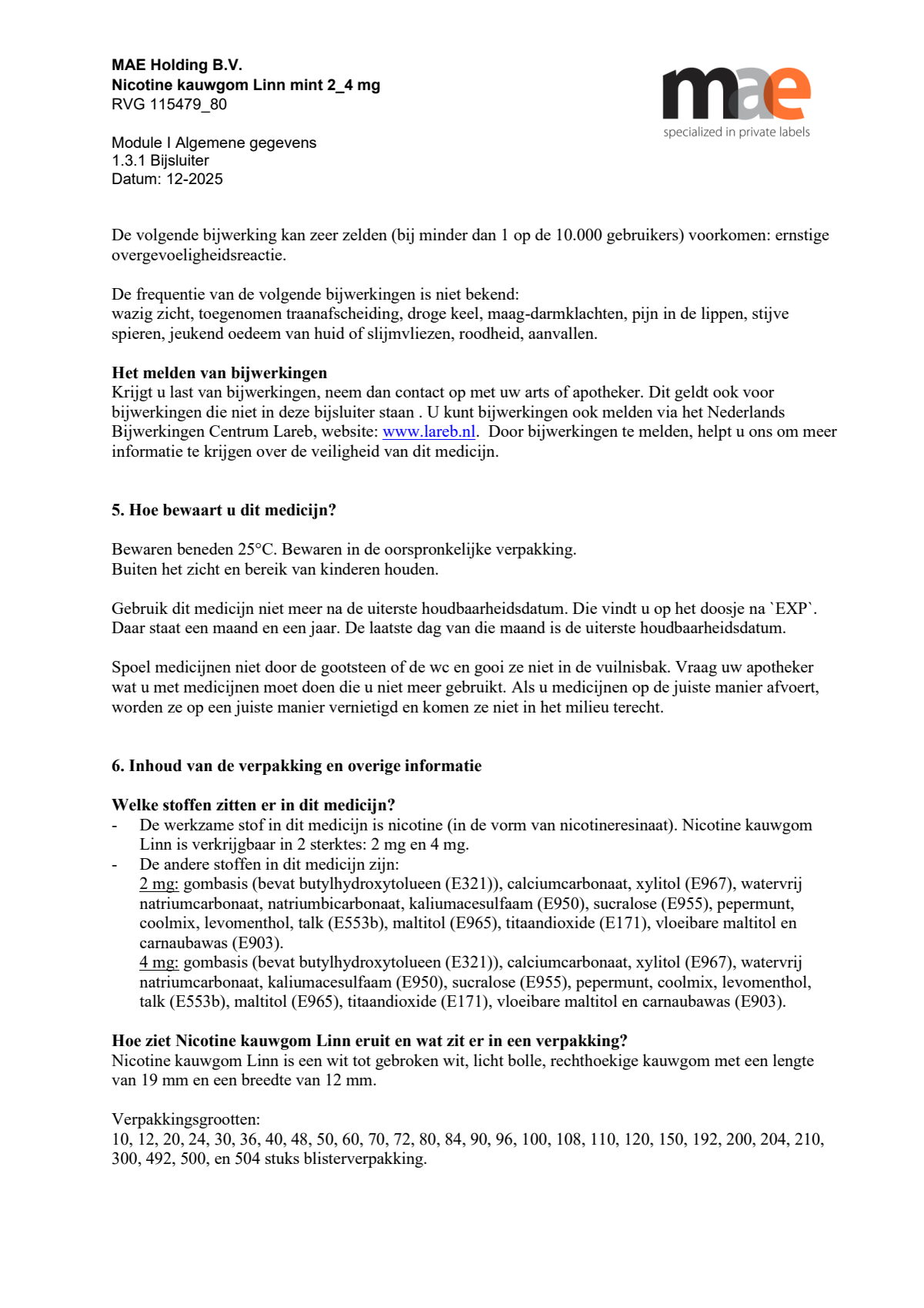 Nicotine Kauwgom Mint 4mg afbeelding van document #7, leaflet