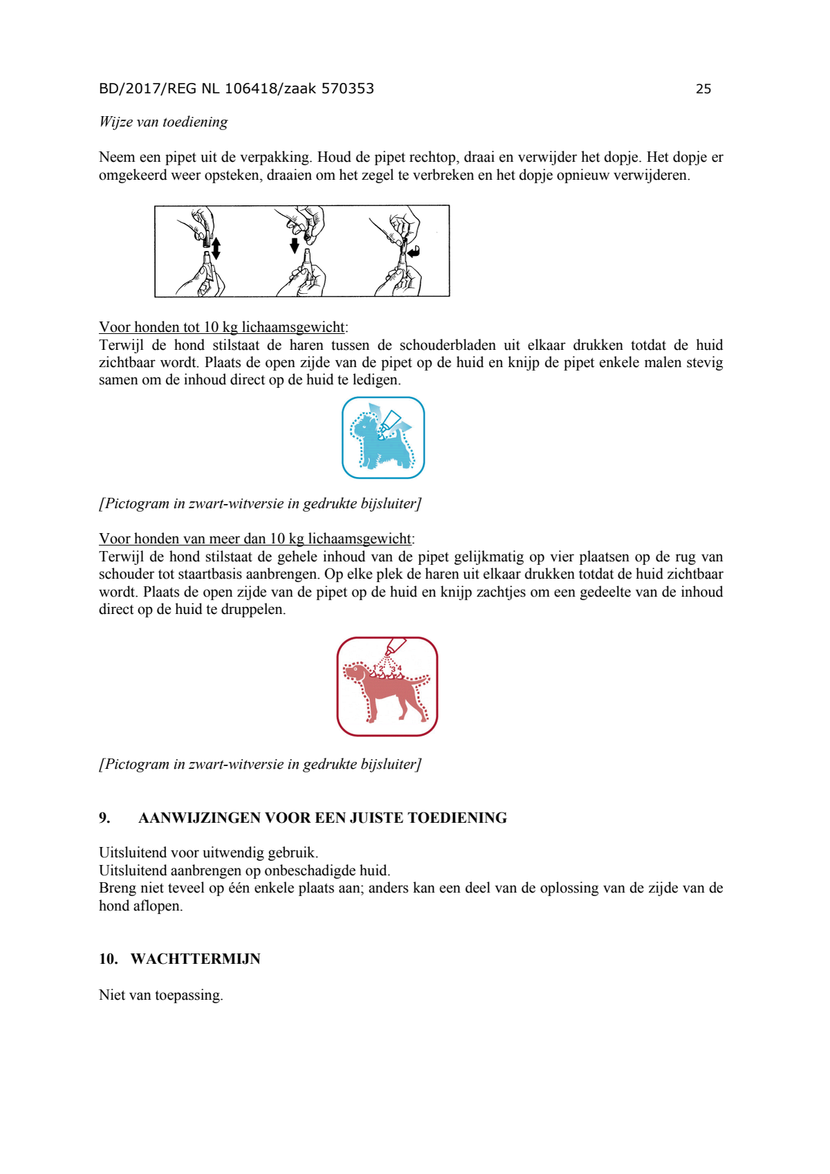 Hond 250/1250 Spot-on Solution afbeelding van document #25, instructions
