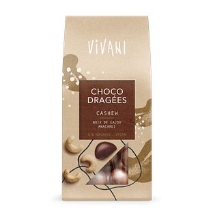 Vivani Choco Dragées Cashew 75GR Vivani Choco Dragées Cashew 75GR