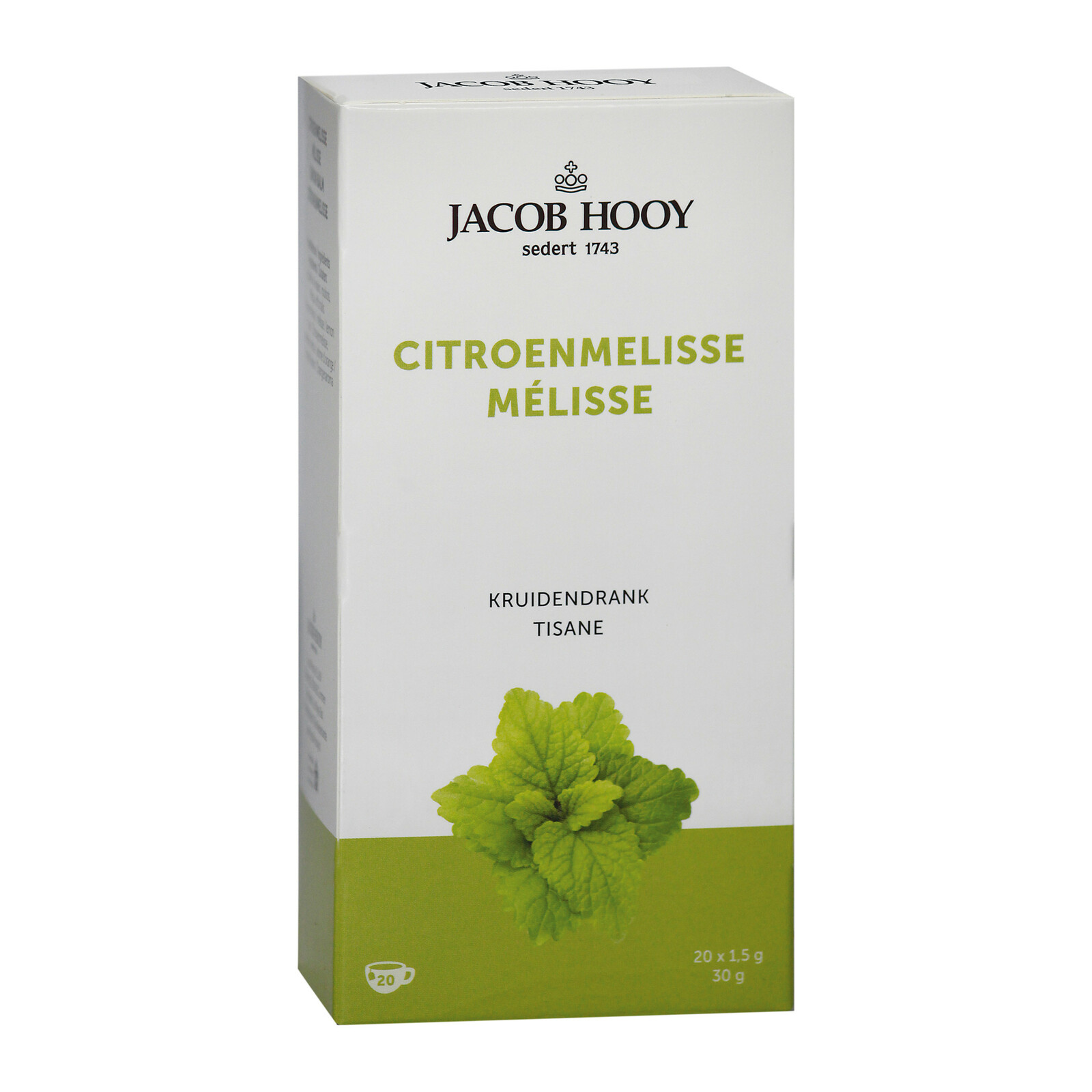 Jacob Hooy Gold Thee Citroenmelisse Zakjes afbeelding 1