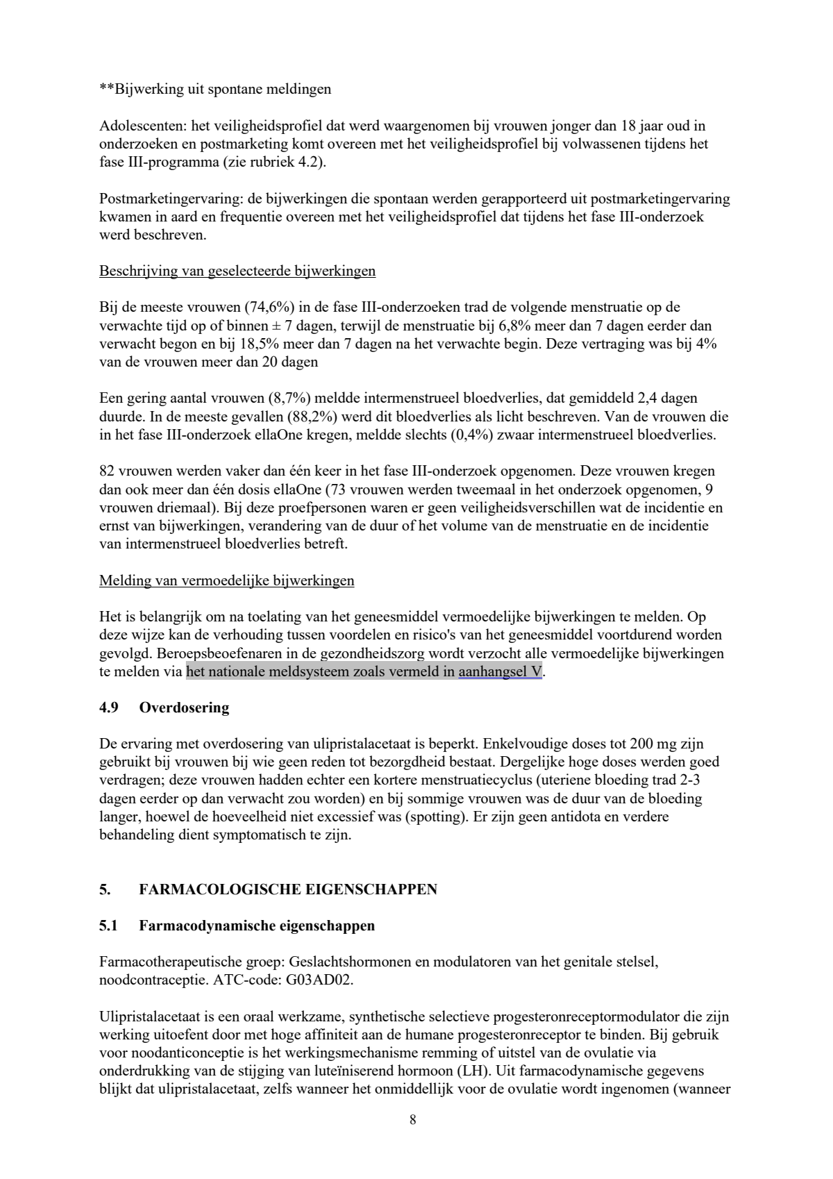 Noodanticonceptie Tablet afbeelding van document #8, leaflet