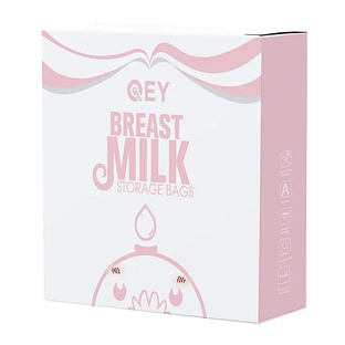 Qey Moedermelk Bewaarzakjes Roze 120ST