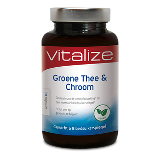 Vitalize Groene Thee en Chroom Capsules 90CP