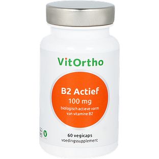 VitOrtho Vitamine B2 Actief 100mg Vegicaps 60VCP