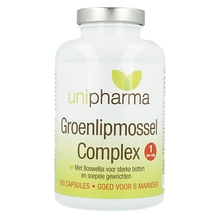 Unipharma Groenlipmossel Complex Capsules 180CP Unipharma Groenlipmossel Complex Capsules 180CP