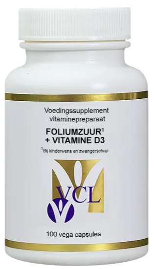 Vital Cell Life Foliumzuur Plus Vitamine D3 Capsules 100VCP