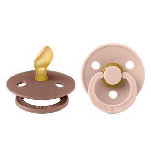 BIBS Fopspeen 6-18 Maanden Anatomic Blush/Woodchuck 2ST