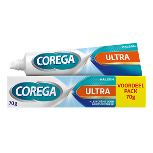 Corega Kleefcrème Ultra Voordeel Pack 70GR Corega Kleefcrème Ultra Voordeel Pack 70GR