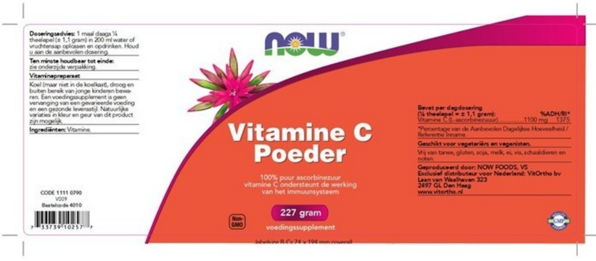 Vitamine C Poeder 100% Ascorbinezuur afbeelding van document #1, label