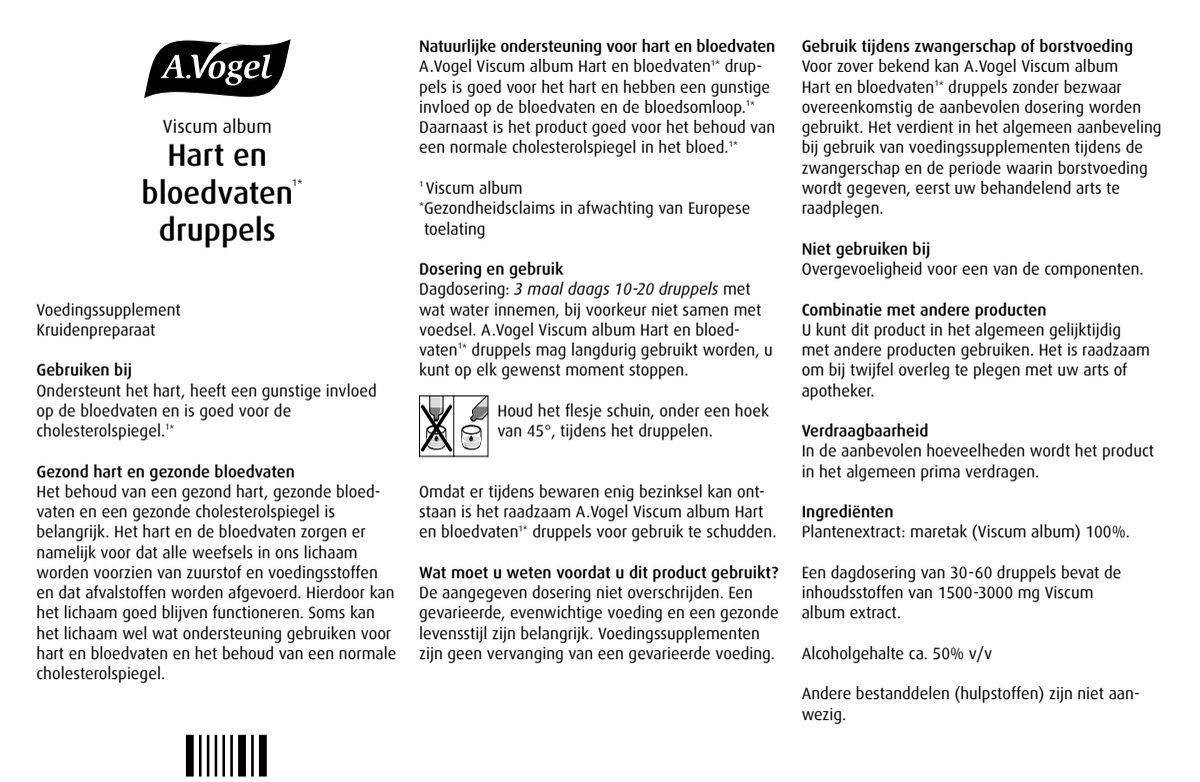 Hart en Bloedvaten Druppels afbeelding van document #1, instructions